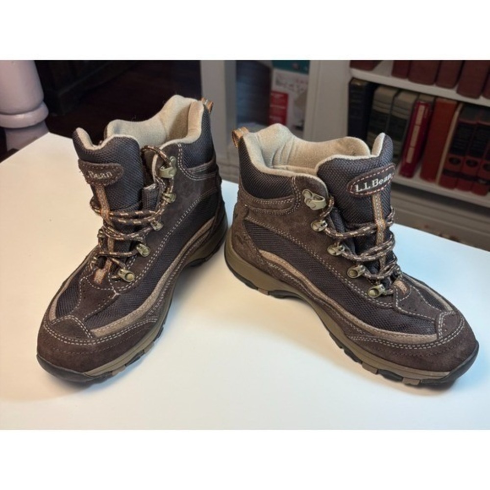 LL BEAN Women Tek 2.5 waterproof Primasoft Hiking Boots activewear 6.5 M
